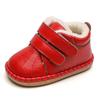 Baby Girls Boys Genuine Leather Snow Boots Autumn Winter Infant Toddler Shoes Soft Bottom Warm Plush Outdoor Kids Children Shoes