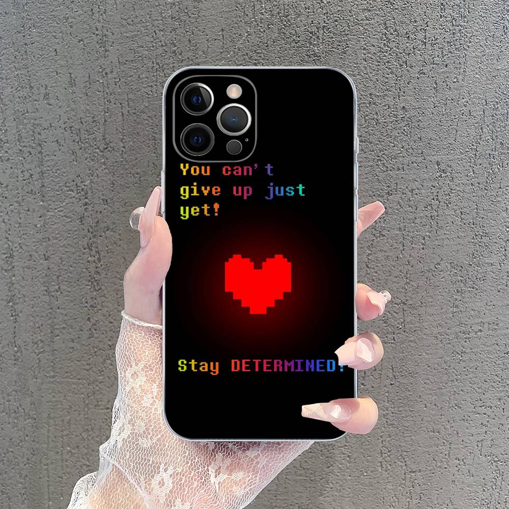 U-Undertale Game For IPhone 17 16 15 14 13 12 11 Pro Max Plus Mini Funda For Transparent Cover