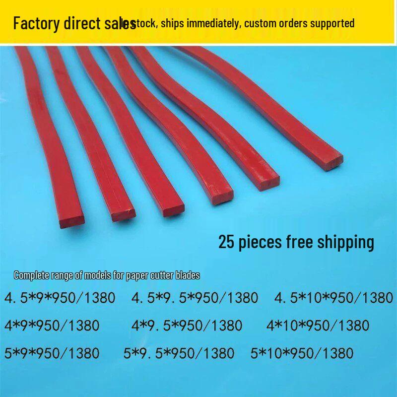 Paper Cutter Blade Set: Full-Sheet Folio, Zigzag Blade, Red Wave Blade, Rubber Strip, Blade Pad. Purchase in Multiples of 25
