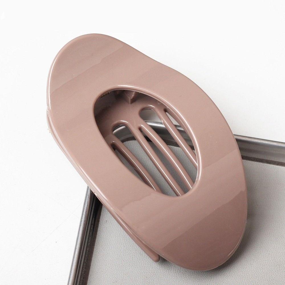 Korean Style Oval Hair Clips Curved Leopard Duckbill Clip Acrylic Hairpin Women