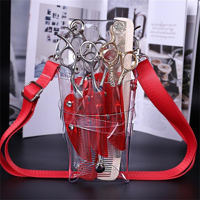 

5 Pockets Waist Pack Hair Scissors Bag Comb Bag Salon Holder Bag Hairdressing Tool Removable Belt Hair Styling Tool Professional