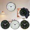 Fashion Tick-free Luminous Wall Clock With Night Light 12 Inch Round Wall Clock Silent Plastic Quartz Clock Office