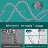 Nylon Woven Shower Hose & Head Holder, 4-Point Universal, Explosion-Proof Hot/Cold Bath Pipe
