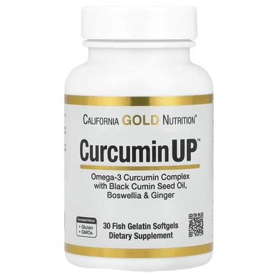 CurcuminUP, Omega-3 & Curcumin Complex, Improves Joint Mobility and Comfort, 30 Fish Gelatin Softgels