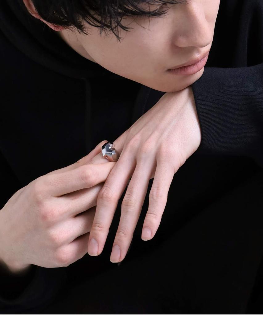 LION HEART Ring Fragment Heart Ring Silver 925 "for Gift" / [LION HEART]