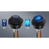 5PCS Waterproof Round Rocker Switch12V LED Toggle Switch Lighted ON Off SPST 3 Pin for Car Switch Panel RV Truck Marine Boat Switches Seat 3