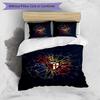 Bologna FC Printed 3PCS Bedding Set Breathable Duvet Cover with Pillowcases Decorative Bed Linen for Bedroom Home