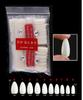 500Pcs Medium Almond Fake Nail Tips Full Cover Clear Acrylic Nails Press On Nails for DIY Nail Art, 10 Sizes (Natural)