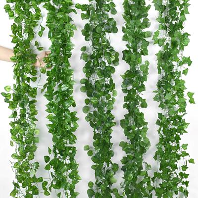 Artificial Rattan Leaf Vine for Ceiling or Wall Decor
