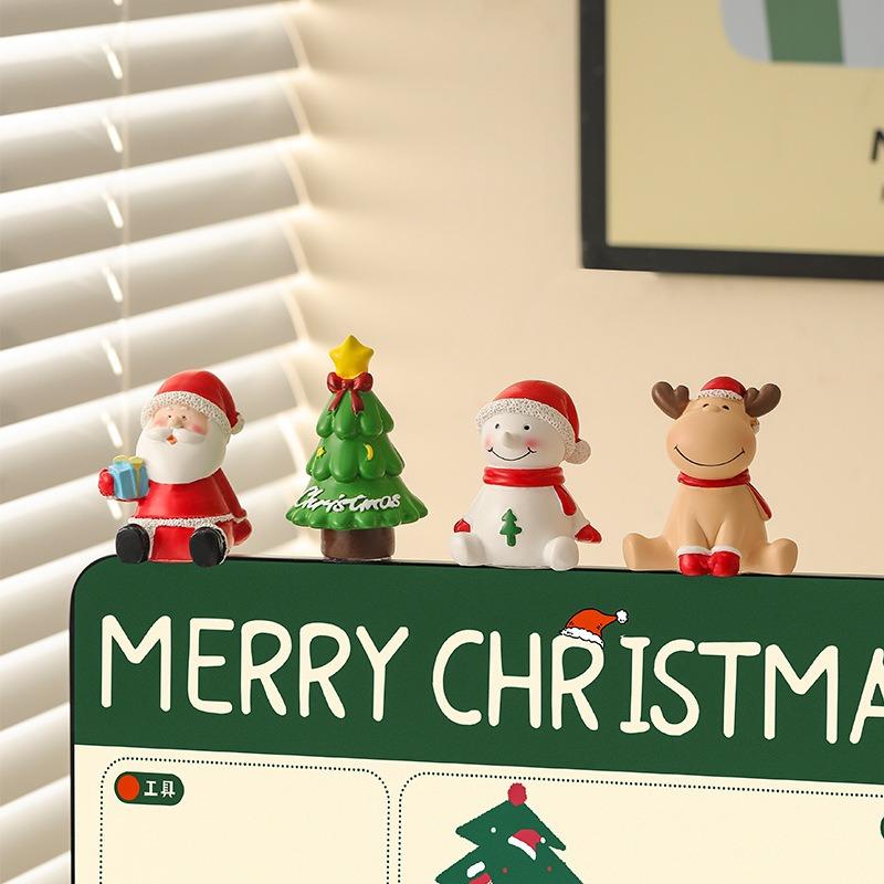 Creative Christmas Decoration Resin Snowman Figurine - Fun Cartoon Scene Home Décor Gift for Festive Cheer - Practical