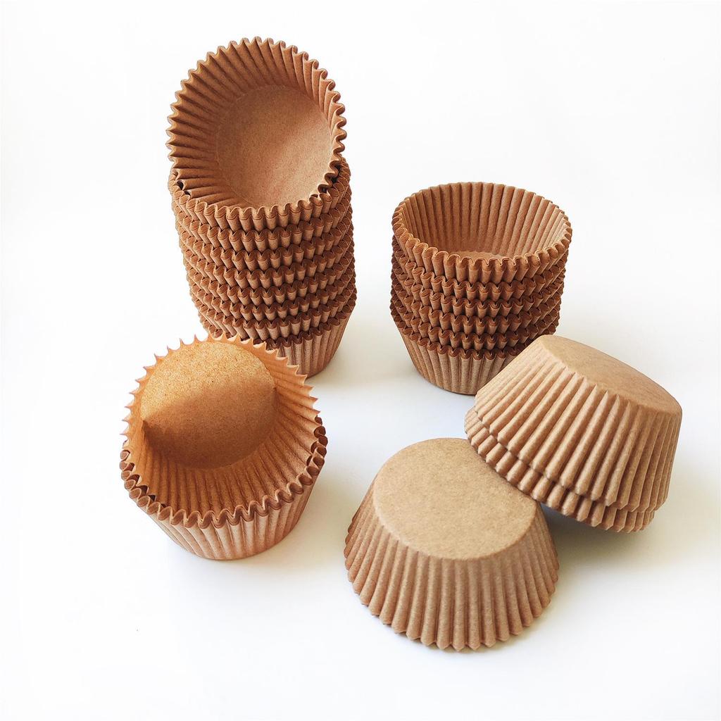 1000pcs Oil-Proof Disposable White Baking Cups - Heat-Resistant Paper Holders