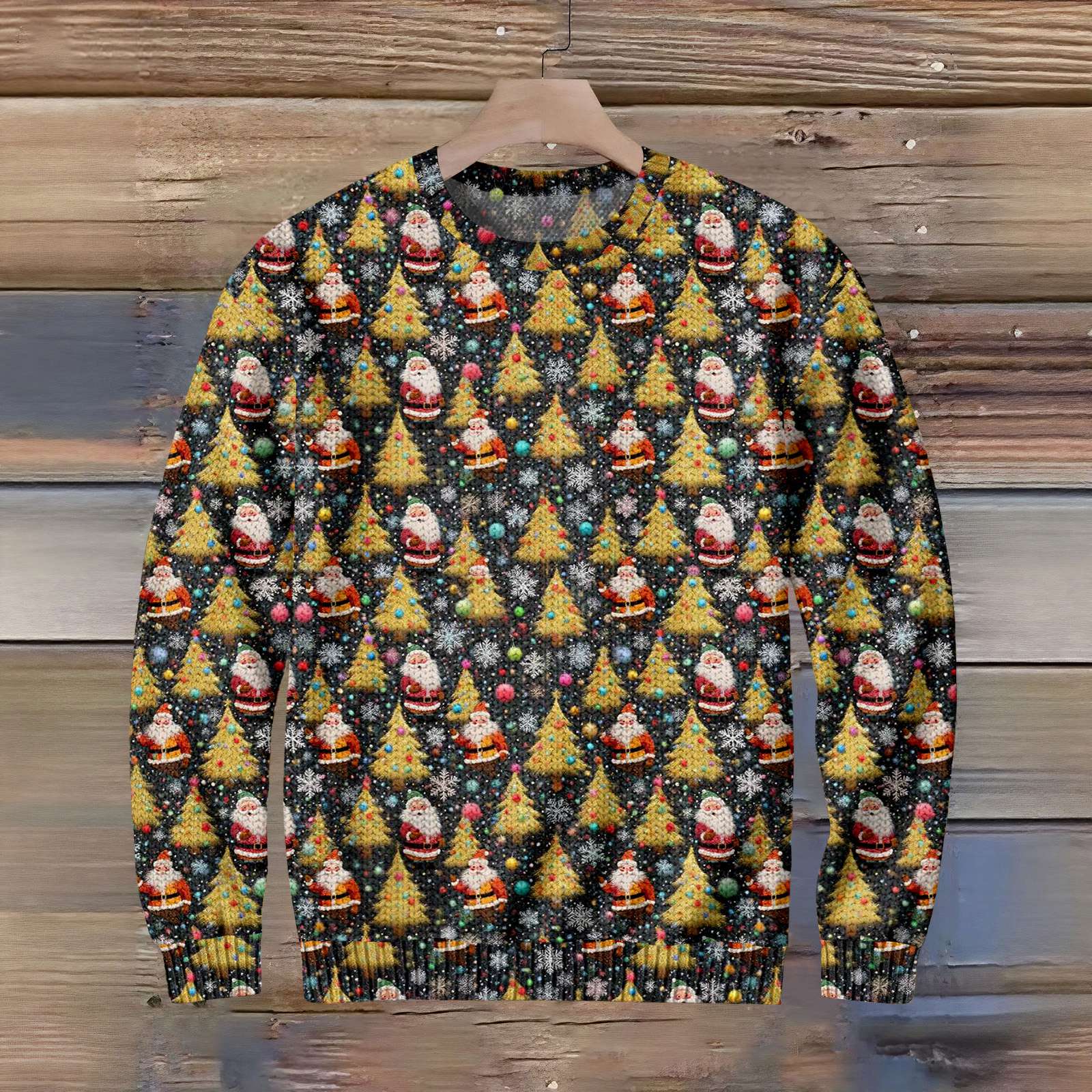 

Смешной рождественский свитер для мужчин и женщин, праздничный пуловер 2025, оригинальная толстовка с круглым вырезом, праздничный подарок M