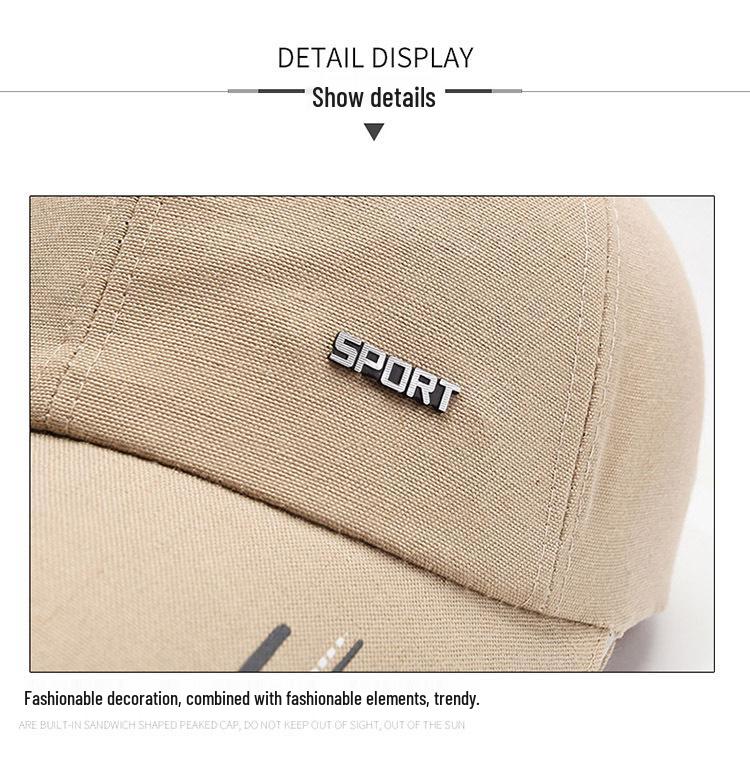 Men's Summer Duckbill Sun Protection Baseball Cap for Fishing
