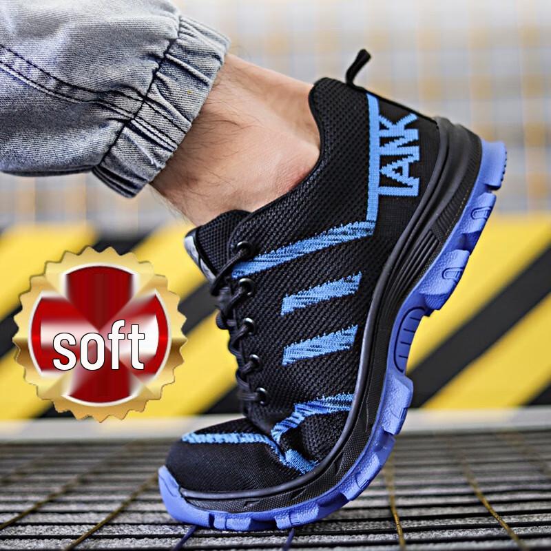 Longchan Unisex Steel Toe Breathable Safety Work Shoes