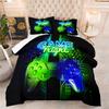 Lebendiges Sternenhimmel Gaming Controller Bettwäsche-Set - 3-teiliges Bettwäsche-Set