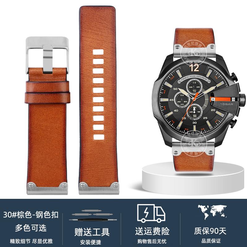 Quality Genuine Retro genuine Leather watchband men for DZ4343 DZ4323 DZ7406 watch strap vintage Italian leather 22mm 24mm 26mm