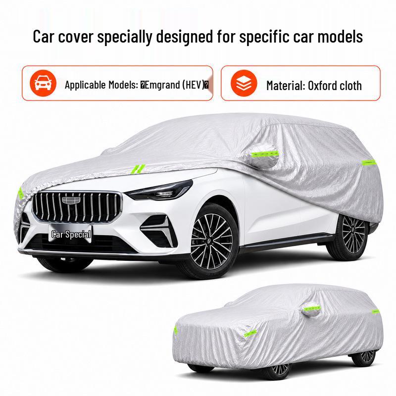 Geely Emgrand Car Cover: Waterproof, Heat-Insulating, All-Season Sunshade, Universal Oxford Cloth.