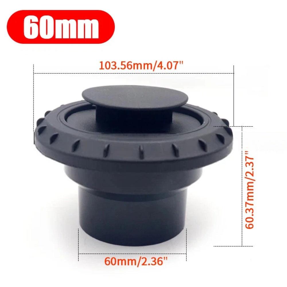 60mm 75mm Black Rotatable Air Vent Outlet For Diesel Parking Heater, AC Duct For Car Truck Camper RV Interior