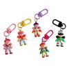 1PC Cartoon Girl Design Keyrings Mobile Phone Pendants Candy Colors Keychains Resin Pendant Bag Charms Gift Multicolor