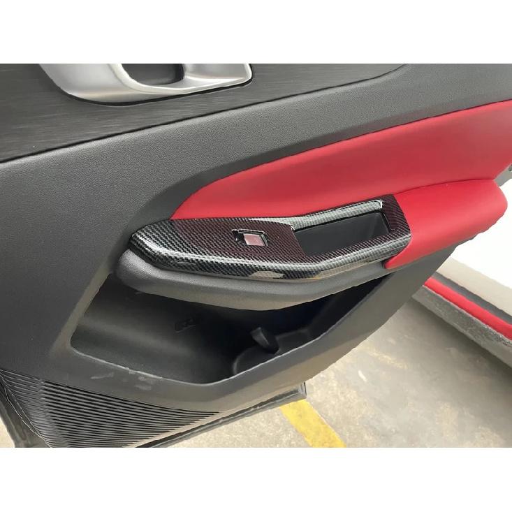 For Changan CS55 Plus 2024 Inner Door Handle Bowl Cover Armrest Window Buttons Glass Lift Switch Frame Sticker Trims