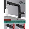 Premium Brass Pull-Out Basin Faucet Liftable  Rotatable Spout Mixer Tap With Dual Spray Options  Cold Water Control