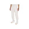 Nike Solid Color Logo Print Elastic Waist Joggers Men Bottoms White DQ6572-030