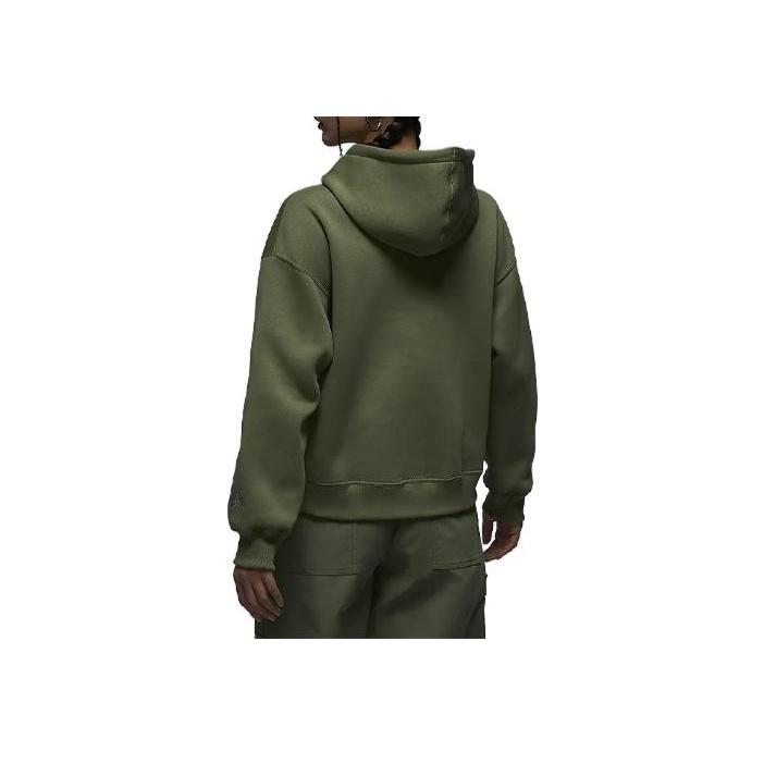 Jordan Brooklyn Print Fleece-Lined Hoodie Women Tops Green FD7155-340