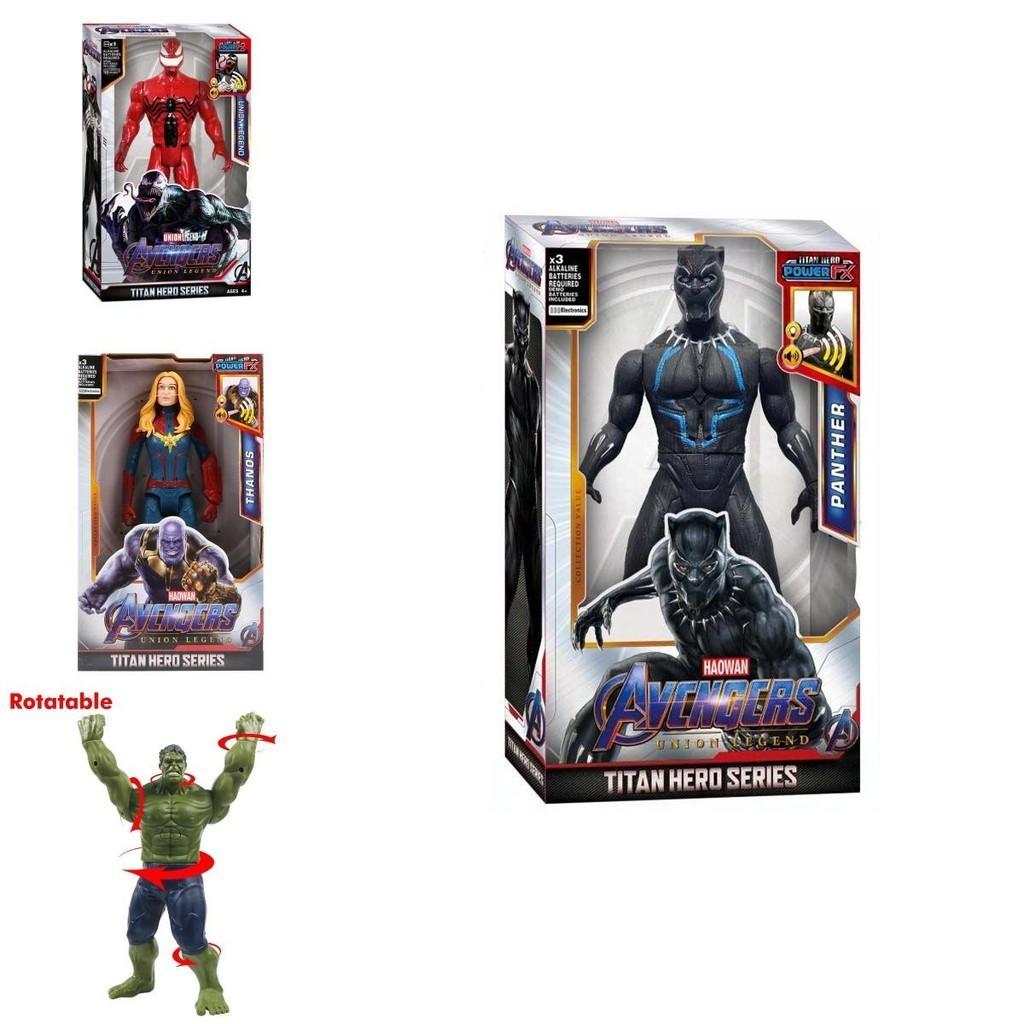 Thor Spiderthanos Captain Hulk Venom Ronin Groot Actionfiguren