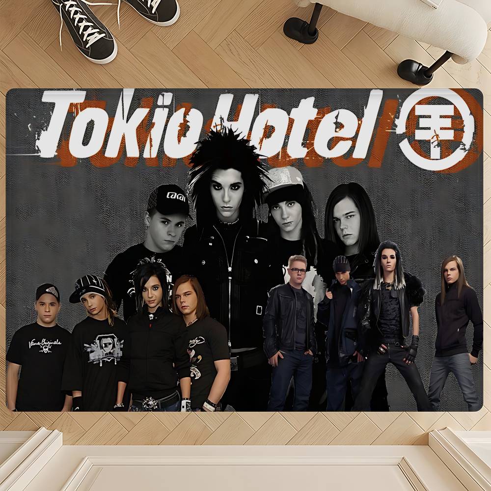 Hot Band T-Tokio H-Hotel Floor Mat INS Style Soft Bedroom Floor House Laundry Room Mat Anti-skid Household Carpets