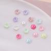50pcs/Lots ABS Artificial Pearls Flower Beads Caps Spacer Beads for DIY Necklace Bracelet Phone Chain Jewelry Making Accessories