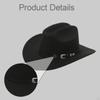 Classic And Trendy Western Cowboy Hat with Adjustable Cord for Shows Carnivals