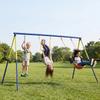Swing Frame Up To 150 Kg 3-in-1 Kids Swing with Classic Swing, Gymnastic Rings, Standing Swing, 285x160x181 Cm