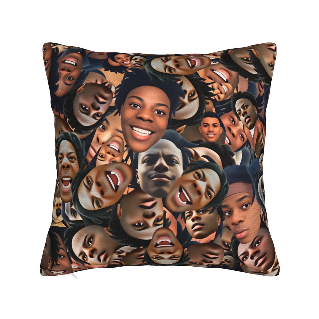 Ishowspeed Extra Meme Pillow Case Retro Trendy Pillow Cover Soft Pillowcases For Sofa Car Home Decor