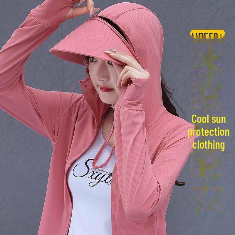 Unisex UPF50+ Ice Silk Sun Protection Jacket - Anti-UV, Lightweight, Breathable, Perfect for Fishing and Outdoor Activities