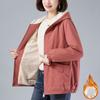 Autumn Winter Women's Fleece Jacket Coats Female Hooded Windbreaker Outerwear Warm Parka Thick Female Hoodies Jackets