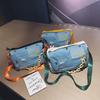 Fashion Boston Denim Shoulder Bags for Women Large Capacity Travel Designer Jean Crossbody Bag