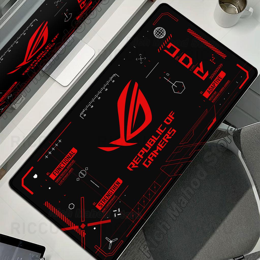 ASUS Xxl Mouse Mat Republic of Gamers ROG Large Gaming Mouse Pad Carpet Rubber Non-Slip Computer Desk Mat Keyboard Pad Playpad