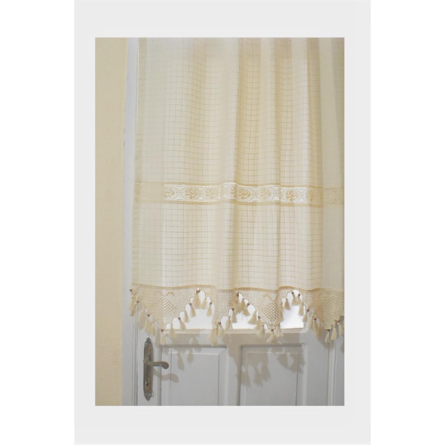 

Булдан Занавес Monika Hand Lace Kenen Bodrum Занавес 70 x 120