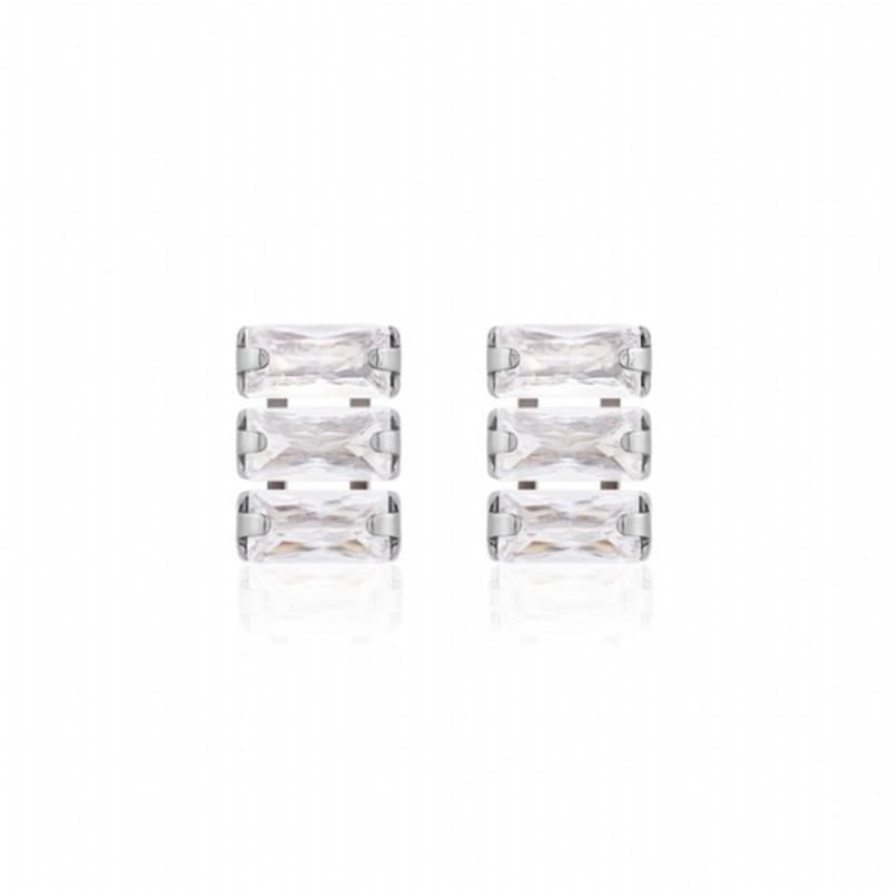 Dana Burton Victoria Shiny Trio Earrings