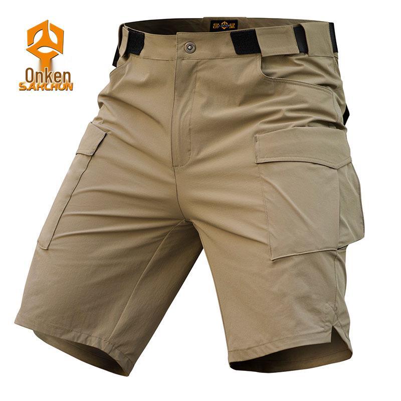 

Мужские тактические шорты Angken с быстрым высыханием и защитой от комаров – многокарманная уличная рабочая одежда для весны/лета. S хаки