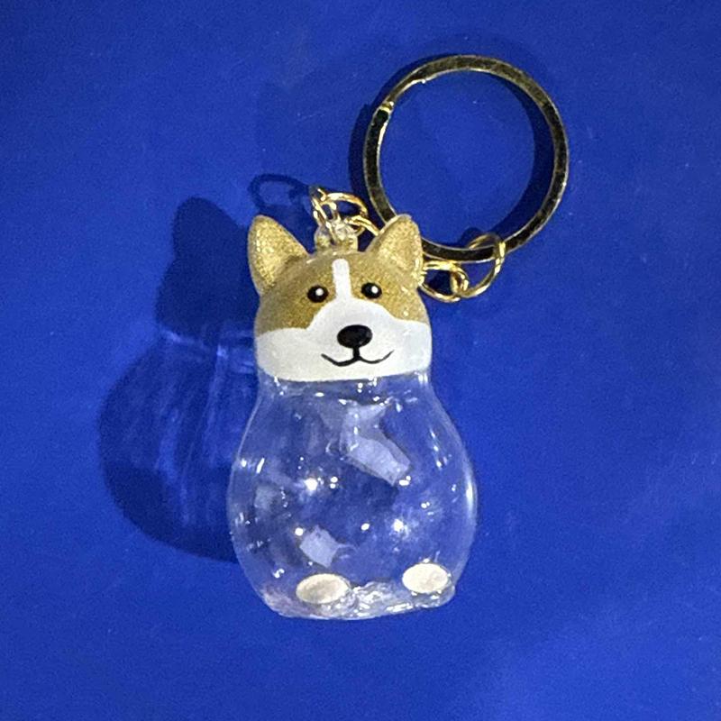 Transparente Aufbewahrungsbox für Welpenfell Niedliche Tierfell-Aufbewahrung Anhänger Dekoration Gedenkstaubbox Geschenk