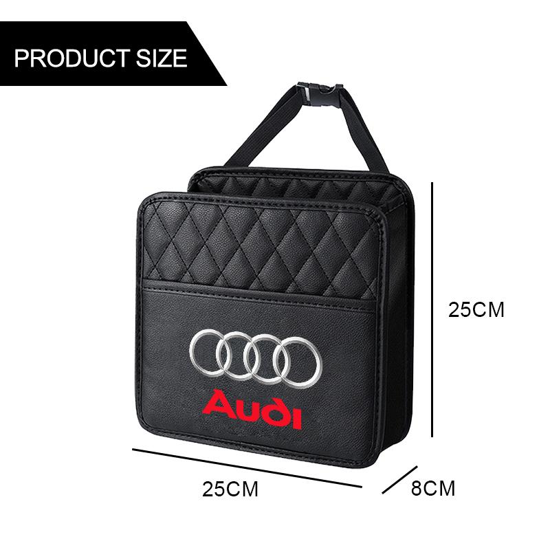 Car Storage Bag Multi-function Seat Back Storage Pocket Suspension for Audi Q3 Q5L Q7 Q2L S4 S5 S6 S7 S8 TT RS3 RS4 A6L A4L A3 A4 A7 A5 8P 8V 8L R8