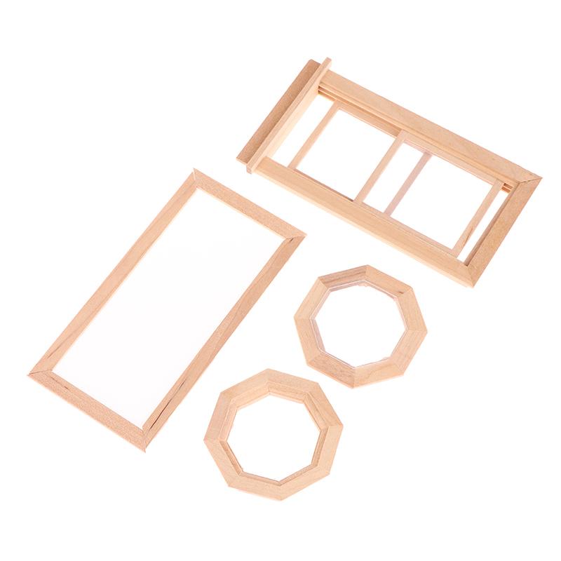 Miniature Dollhouse Square Window Star Anise Window Model Furniture Accessories