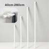 40-280cm Adjustable Curtain Rod Spring Loaded Extendable Telescopic Poles for Bathroom Bar Shower No Drilling Hanging Rods