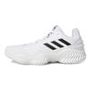 adidas Pro Bounce 2018 Low Confortáveis Versáteis Tênis de Basquete de Cano Baixo Masculino Tênis Branco Preto FW5748