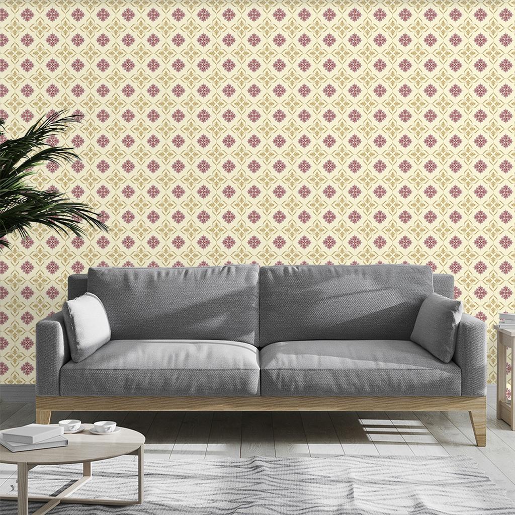 Peel and Stick Trellis Wallpaper Removable Self-Adhesive Classic Lattice Floral Contact Paper for Cabinets Bathrooms Kitchen