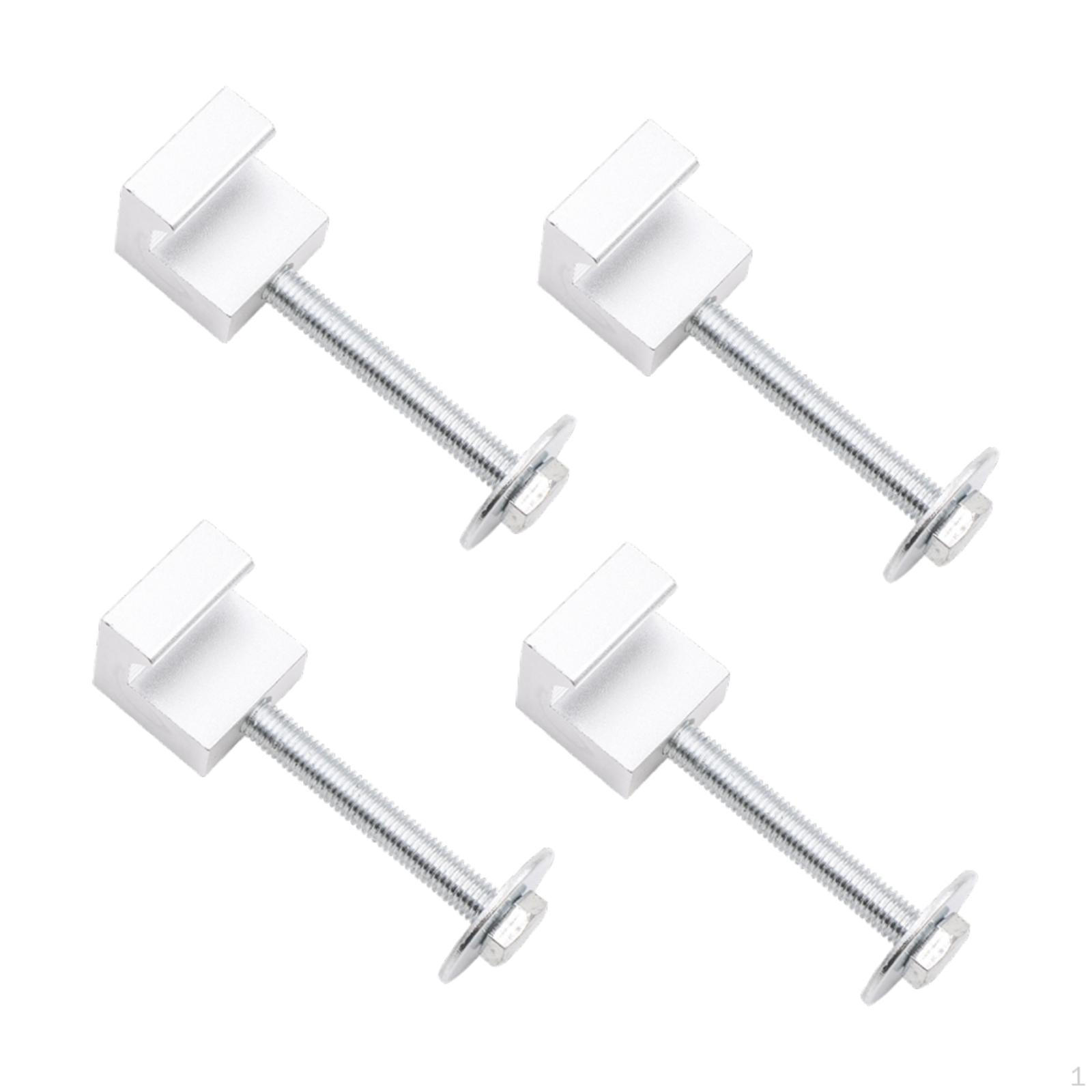 

4 шт. Крепление для ящика для инструментов грузовика, стяжки, крепежные зажимы для кроссовера, усиленный J-образный крюк