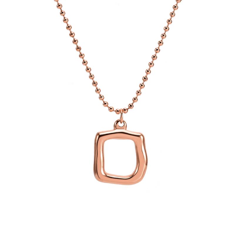 

Хип-хоп ожерелье из нержавеющей стали с кулоном в виде рта в холодном стиле розового золота