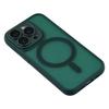 For iPhone 15 Pro Max Case Compatible with MagSafe WANLONFENG QB Series PC TPU Phone Cover with Screen Film