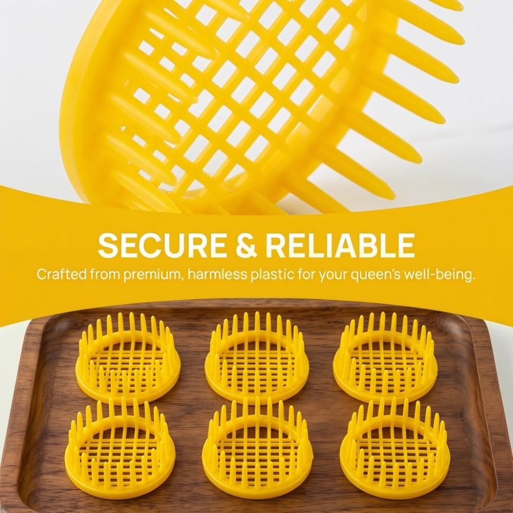 6Pcs Durable Queen Bee Rearing Box Plastic Bee Rearing Tool Ventilated Queen Bee Cage  Beekeeping